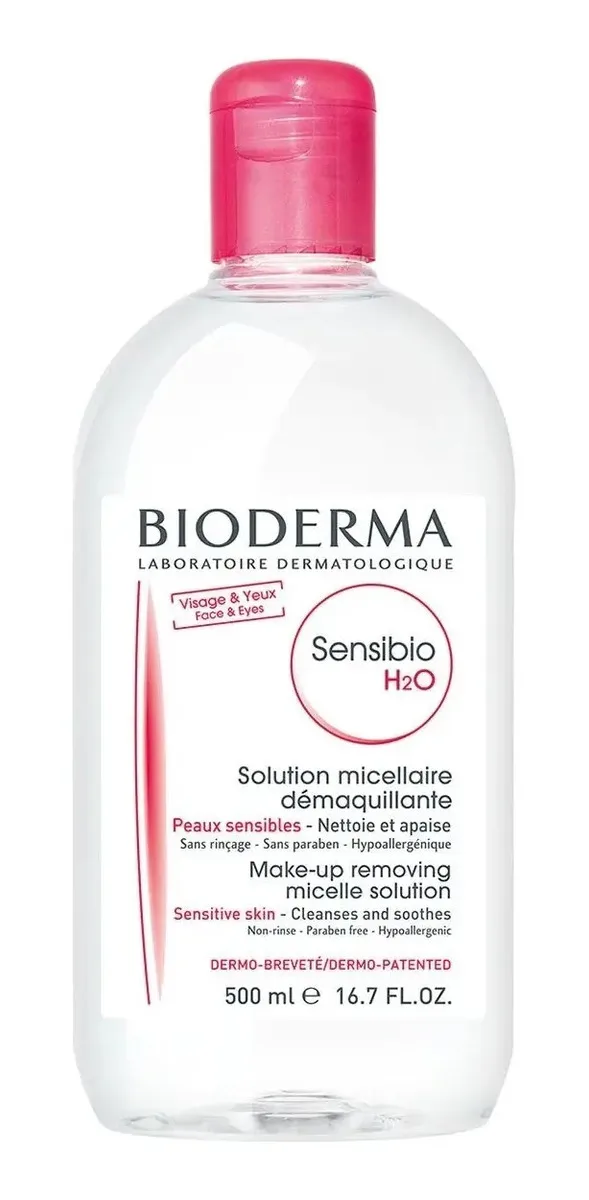 Agua Micelar Bioderma Sensibio H2o P Rosacea Sensible 500 Ml