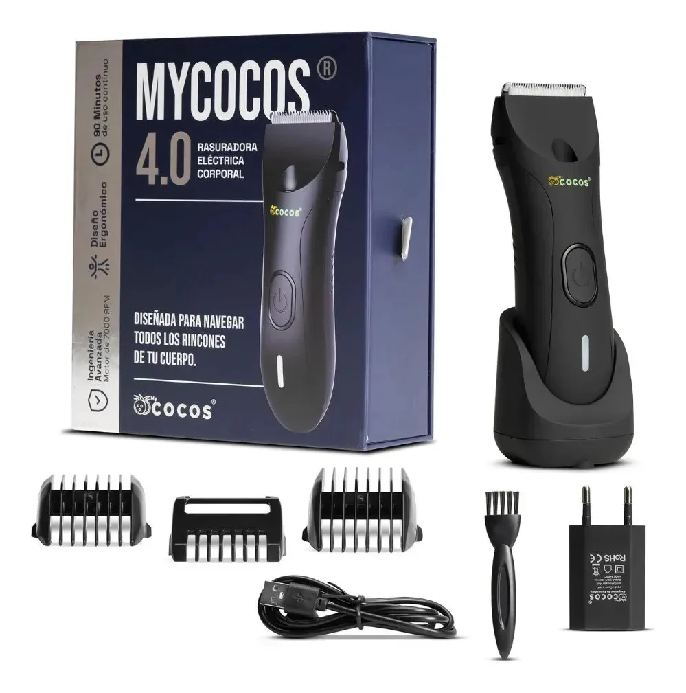 Mycocos 4.0 Rasuradora Eléctrica Corporal Negra
