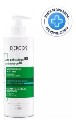 Vichy Dercos Shampoo Anticaspa Cabello Normal a Graso (390 ml)