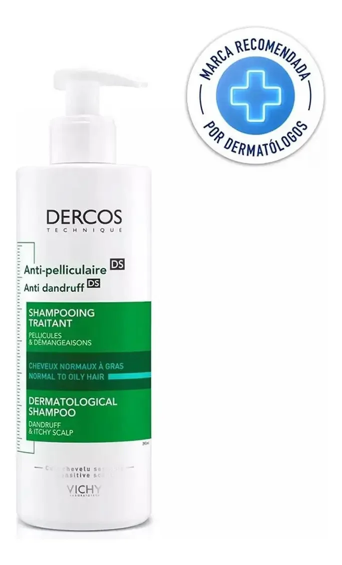 Vichy Dercos Shampoo Anticaspa Cabello Normal a Graso (390 ml)